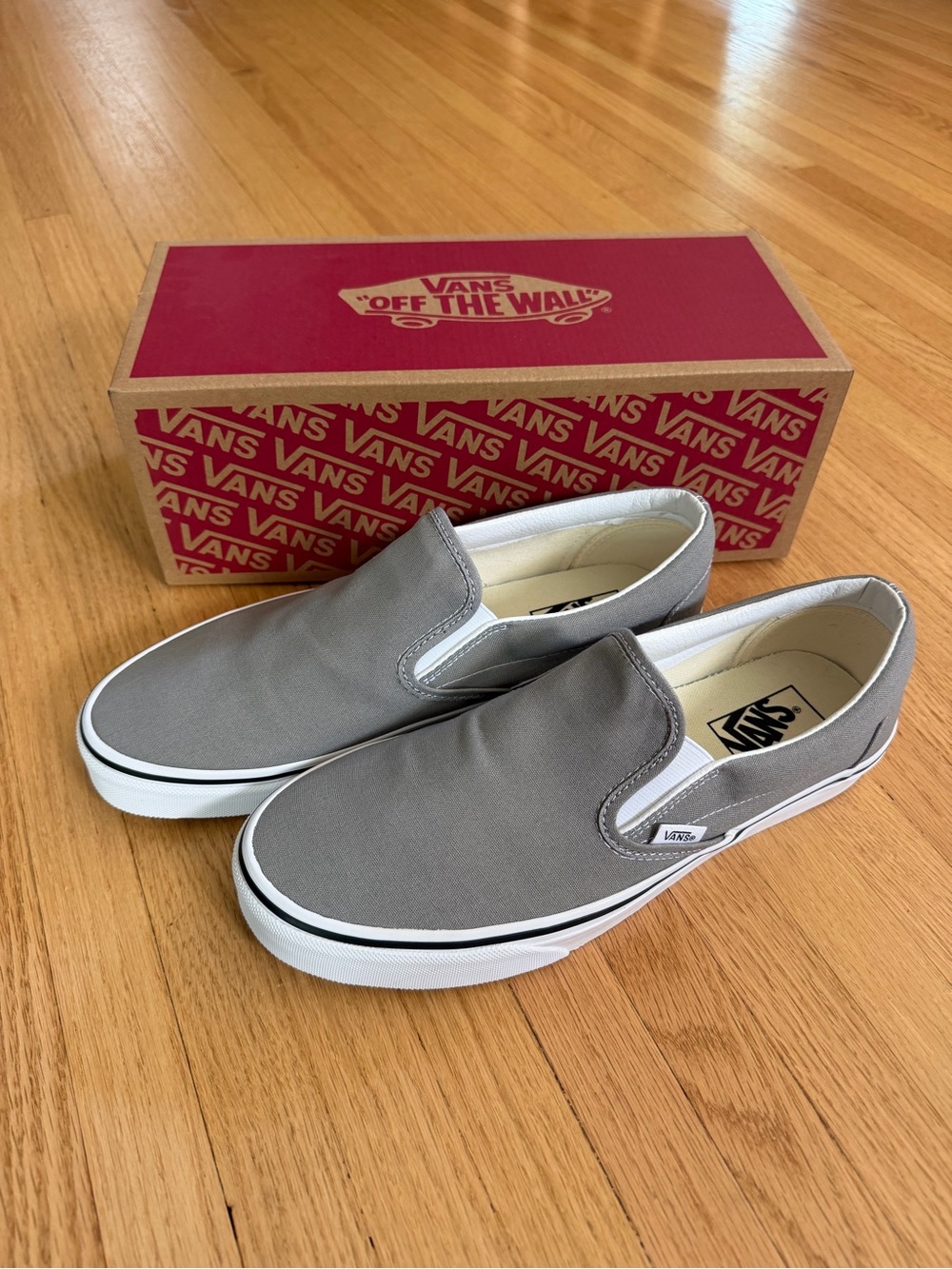 Vans Slip-On Canvas Shoes - Gray